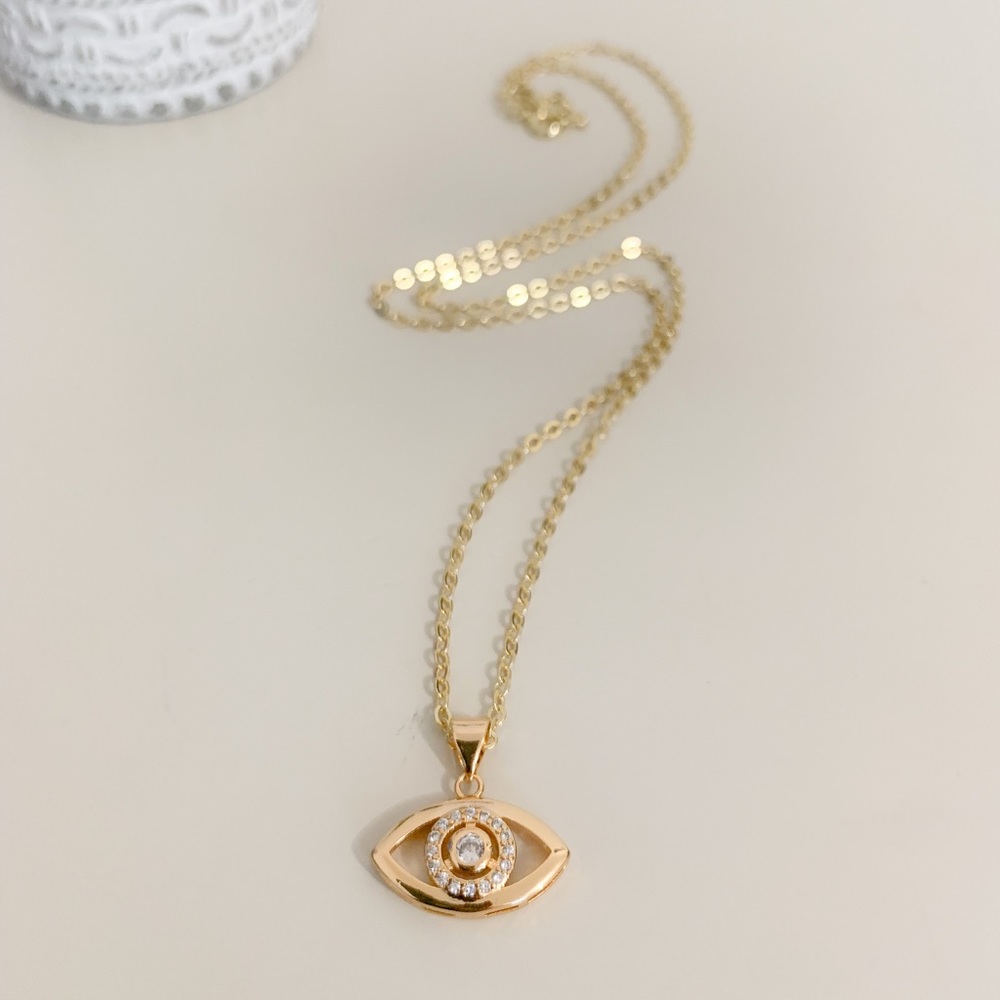 Evil Eye Necklace | 14k Gold Filled - Picture 7 of 10